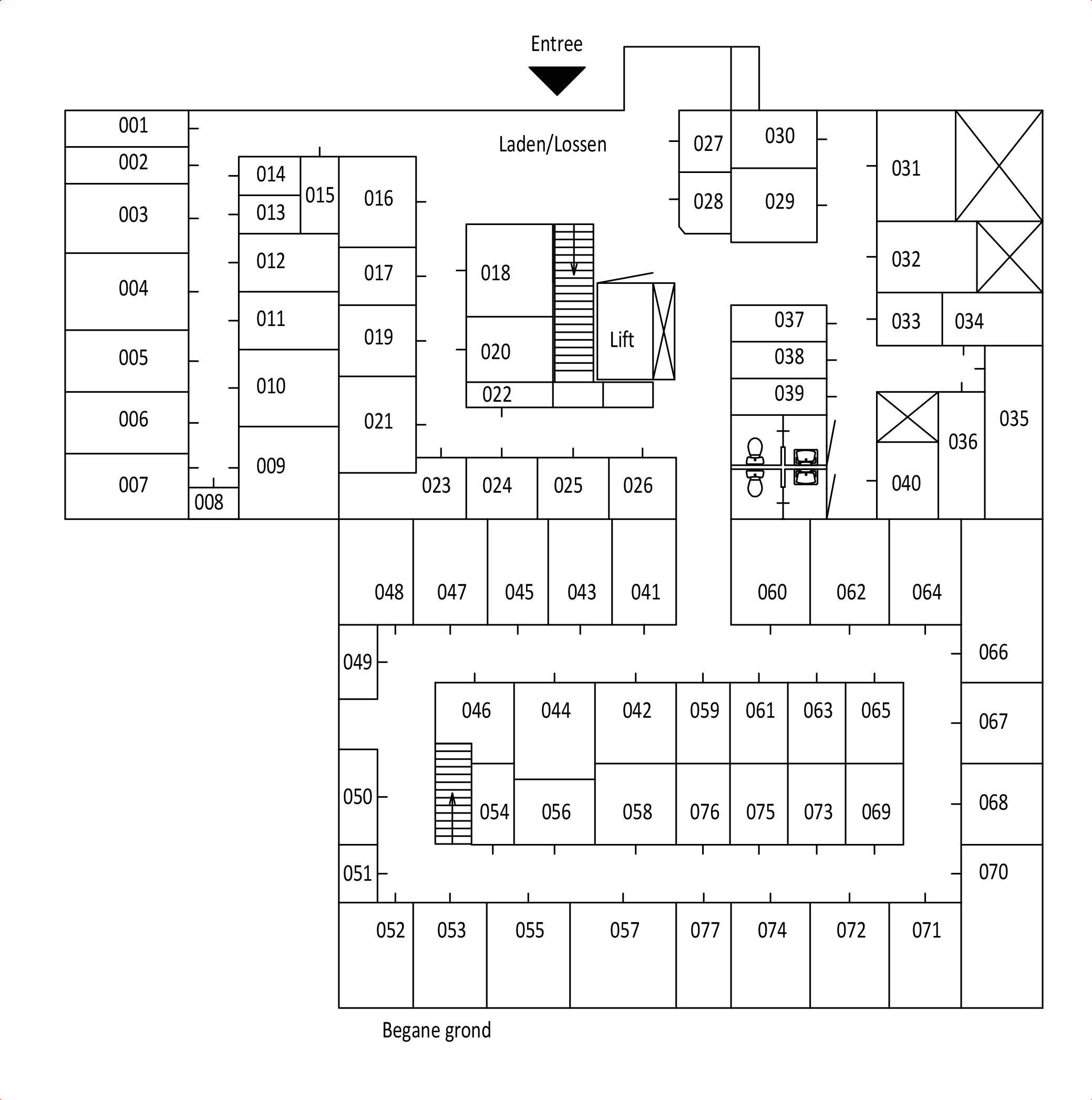 Plattegrond Selfstorage Zuidplas
